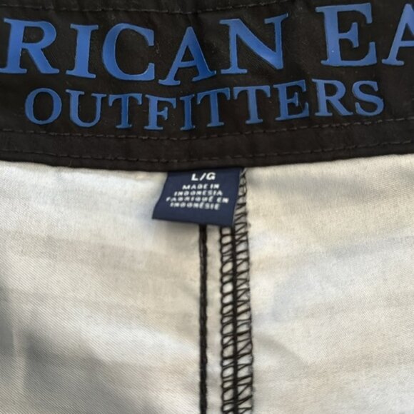 American Eagle Large 32 Blue Black Gray Board Short Swim Trunks - Picture 5 of 7
